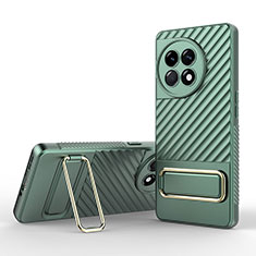 Coque Ultra Fine Silicone Souple Housse Etui avec Support KC1 pour OnePlus 11R 5G Vert