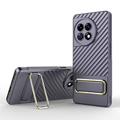 Coque Ultra Fine Silicone Souple Housse Etui avec Support KC1 pour OnePlus Ace 2 5G Violet Clair