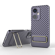 Coque Ultra Fine Silicone Souple Housse Etui avec Support KC1 pour OnePlus Nord N30 5G Violet Clair