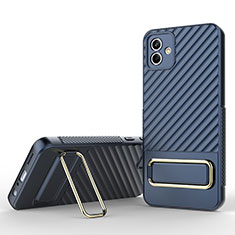 Coque Ultra Fine Silicone Souple Housse Etui avec Support KC1 pour Samsung Galaxy A04 4G Bleu