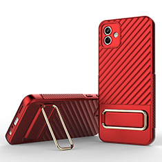 Coque Ultra Fine Silicone Souple Housse Etui avec Support KC1 pour Samsung Galaxy A04 4G Rouge