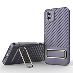 Coque Ultra Fine Silicone Souple Housse Etui avec Support KC1 pour Samsung Galaxy A04 4G Violet Clair