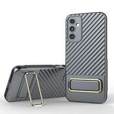 Coque Ultra Fine Silicone Souple Housse Etui avec Support KC1 pour Samsung Galaxy A14 4G Gris