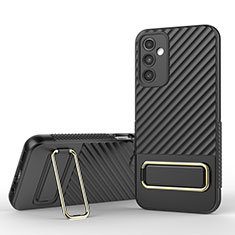 Coque Ultra Fine Silicone Souple Housse Etui avec Support KC1 pour Samsung Galaxy A14 4G Noir