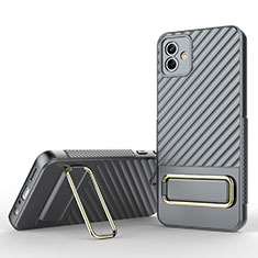 Coque Ultra Fine Silicone Souple Housse Etui avec Support KC1 pour Samsung Galaxy M04 Gris