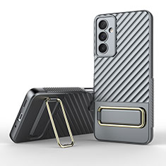 Coque Ultra Fine Silicone Souple Housse Etui avec Support KC1 pour Samsung Galaxy M54 5G Gris