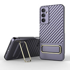 Coque Ultra Fine Silicone Souple Housse Etui avec Support KC1 pour Samsung Galaxy M54 5G Violet Clair