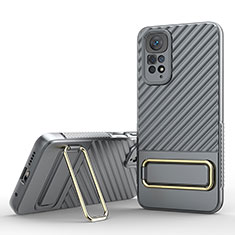 Coque Ultra Fine Silicone Souple Housse Etui avec Support KC1 pour Xiaomi Redmi Note 11 4G (2022) Gris