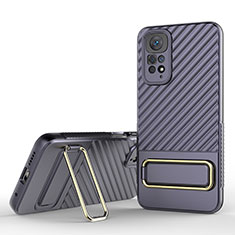 Coque Ultra Fine Silicone Souple Housse Etui avec Support KC1 pour Xiaomi Redmi Note 11 4G (2022) Violet Clair