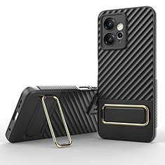 Coque Ultra Fine Silicone Souple Housse Etui avec Support KC1 pour Xiaomi Redmi Note 12 4G Noir