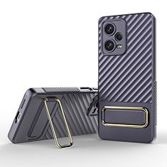 Coque Ultra Fine Silicone Souple Housse Etui avec Support KC1 pour Xiaomi Redmi Note 12 Explorer Violet Clair