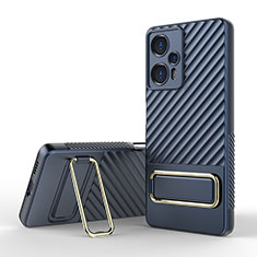 Coque Ultra Fine Silicone Souple Housse Etui avec Support KC1 pour Xiaomi Redmi Note 12 Turbo 5G Bleu