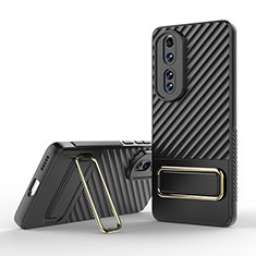 Coque Ultra Fine Silicone Souple Housse Etui avec Support KC3 pour Huawei Honor 80 Pro 5G Noir