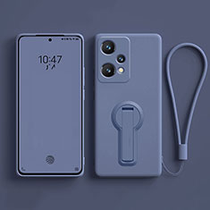 Coque Ultra Fine Silicone Souple Housse Etui avec Support pour OnePlus Nord CE 2 Lite 5G Gris Lavende