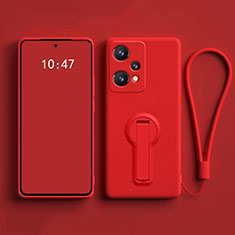 Coque Ultra Fine Silicone Souple Housse Etui avec Support pour OnePlus Nord CE 2 Lite 5G Rouge