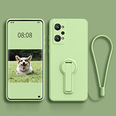 Coque Ultra Fine Silicone Souple Housse Etui avec Support pour Realme GT Neo 3T 5G Pastel Vert