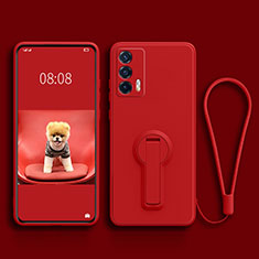 Coque Ultra Fine Silicone Souple Housse Etui avec Support pour Realme GT Neo 5G Rouge