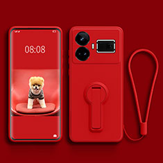 Coque Ultra Fine Silicone Souple Housse Etui avec Support pour Realme GT Neo5 240W 5G Rouge