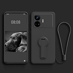 Coque Ultra Fine Silicone Souple Housse Etui avec Support pour Realme GT Neo5 SE 5G Noir