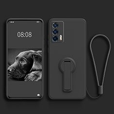 Coque Ultra Fine Silicone Souple Housse Etui avec Support pour Realme X7 Max 5G Noir