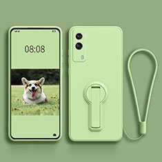 Coque Ultra Fine Silicone Souple Housse Etui avec Support pour Vivo T1x 5G Vert