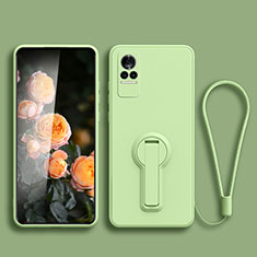 Coque Ultra Fine Silicone Souple Housse Etui avec Support pour Xiaomi Civi 1S 5G Vert