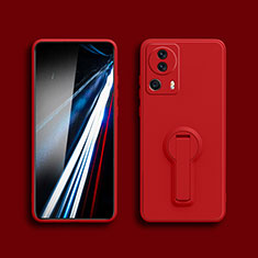 Coque Ultra Fine Silicone Souple Housse Etui avec Support pour Xiaomi Civi 2 5G Rouge