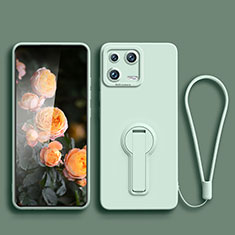 Coque Ultra Fine Silicone Souple Housse Etui avec Support pour Xiaomi Mi 13 5G Pastel Vert