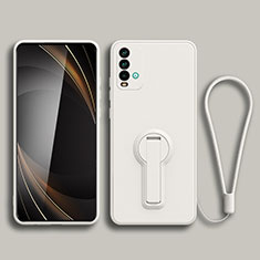 Coque Ultra Fine Silicone Souple Housse Etui avec Support pour Xiaomi Redmi 9 Power Blanc