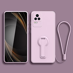 Coque Ultra Fine Silicone Souple Housse Etui avec Support pour Xiaomi Redmi K50 Pro 5G Violet Clair