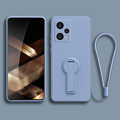 Coque Ultra Fine Silicone Souple Housse Etui avec Support pour Xiaomi Redmi Note 12 Turbo 5G Gris Lavende