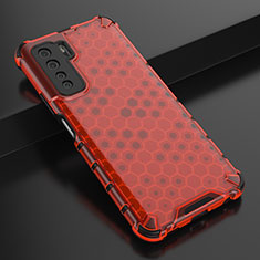 Coque Ultra Fine Silicone Souple Housse Etui C01 pour Huawei P40 Lite 5G Rouge