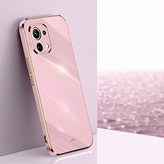 Coque Ultra Fine Silicone Souple Housse Etui C03 pour Xiaomi Mi 11 Lite 4G Rose