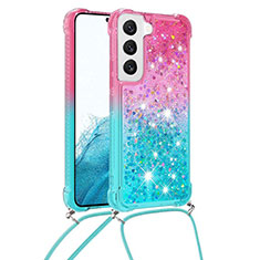 Coque Ultra Fine Silicone Souple Housse Etui Degrade Y01B pour Samsung Galaxy S21 FE 5G Cyan