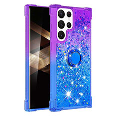 Coque Ultra Fine Silicone Souple Housse Etui Degrade Y04B pour Samsung Galaxy S24 Ultra 5G Bleu