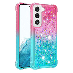 Coque Ultra Fine Silicone Souple Housse Etui Degrade Y05B pour Samsung Galaxy S21 Plus 5G Cyan