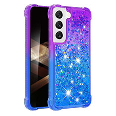 Coque Ultra Fine Silicone Souple Housse Etui Degrade Y05B pour Samsung Galaxy S25 Plus 5G Bleu