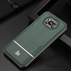 Coque Ultra Fine Silicone Souple Housse Etui JM1 pour Xiaomi Poco X3 Pro Vert