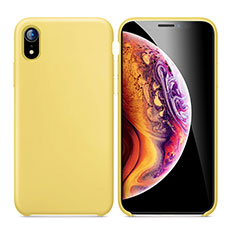 Coque Ultra Fine Silicone Souple Housse Etui S01 pour Apple iPhone XR Jaune