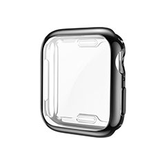 Coque Ultra Fine Silicone Souple Housse Etui S01 pour Apple iWatch 5 40mm Noir