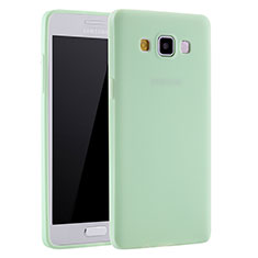 Coque Ultra Fine Silicone Souple Housse Etui S01 pour Samsung Galaxy A7 Duos SM-A700F A700FD Vert