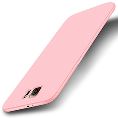 Coque Ultra Fine Silicone Souple Housse Etui S01 pour Samsung Galaxy S6 Duos SM-G920F G9200 Rose