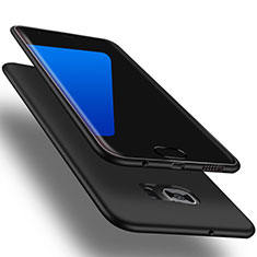 Coque Ultra Fine Silicone Souple Housse Etui S01 pour Samsung Galaxy S7 Edge G935F Noir