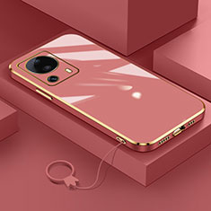 Coque Ultra Fine Silicone Souple Housse Etui S01 pour Xiaomi Mi 13 Lite 5G Rouge