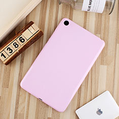 Coque Ultra Fine Silicone Souple Housse Etui S01 pour Xiaomi Mi Pad 4 Rose