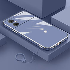 Coque Ultra Fine Silicone Souple Housse Etui S01 pour Xiaomi Poco M4 5G Gris Lavende