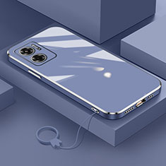 Coque Ultra Fine Silicone Souple Housse Etui S01 pour Xiaomi Redmi 11 Prime 5G Gris Lavende