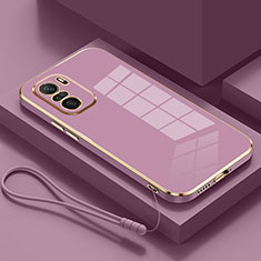 Coque Ultra Fine Silicone Souple Housse Etui S01 pour Xiaomi Redmi K40 5G Violet