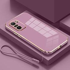 Coque Ultra Fine Silicone Souple Housse Etui S01 pour Xiaomi Redmi K40 Pro+ Plus 5G Violet