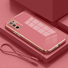 Coque Ultra Fine Silicone Souple Housse Etui S01 pour Xiaomi Redmi Note 10 5G Rouge